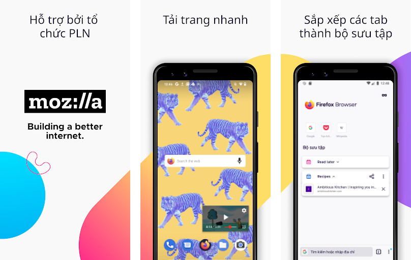 Mozilla Firefox - Duyệt web riêng tư, Chặn quảng cáo và trình theo dõi