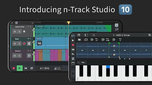 n-Track Studio DAW: Make Music - Thu âm và chỉnh sửa đa rãnh, Trộn nhạc và làm chủ, Hỗ trợ nhiều loại nhạc cụ ảo