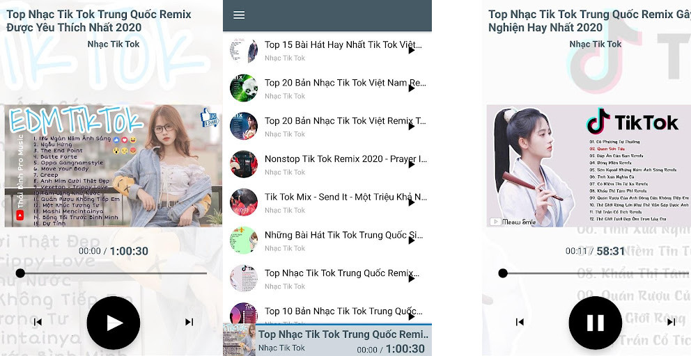 Nhạc tổng hợp trên tik tok - Tạo video âm nhạc, Chia sẻ trên TikTok, Nhiều hiệu ứng