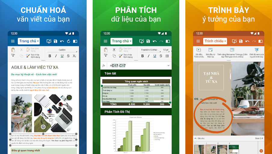 OfficeSuite - Bộ ứng dụng văn phòng đầy đủ, Giao diện người dùng trực quan