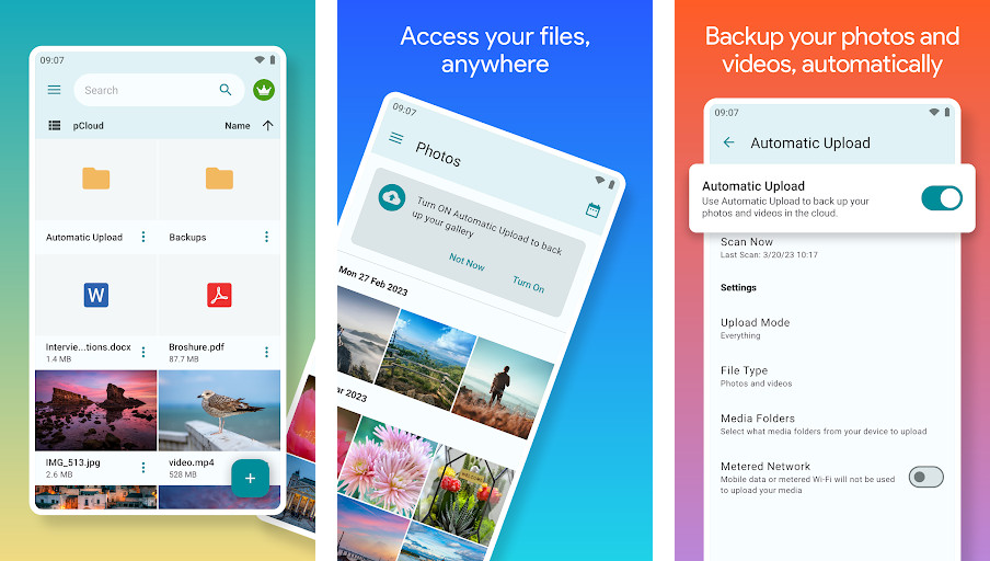 pCloud - Lưu trữ đám mây an toàn, Truy cập ngoại tuyến, Chia sẻ tệp dễ dàng