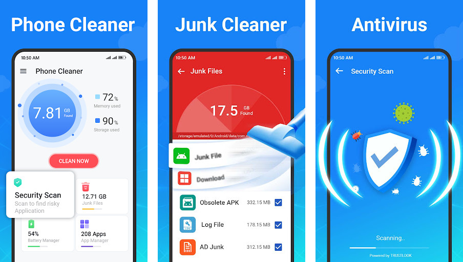 Phone Cleaner - Dọn dẹp rác, Tăng tốc điện thoại, Tiết kiệm pin