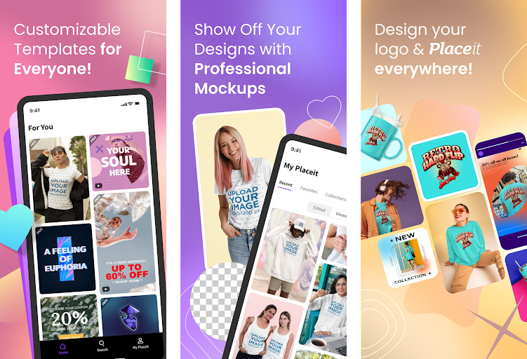 Placeit by Envato: Logo Maker & Graphic Design - Tạo logo và đồ họa chuyên nghiệp, Thư viện mẫu phong phú