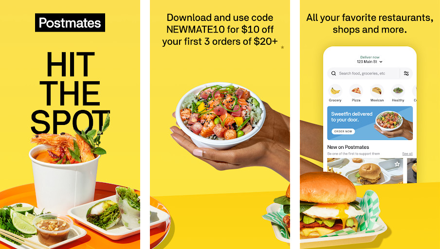 Postmates - Giao hàng tận nơi đa dạng, Giao hàng nhanh chóng, Thanh toán tiện lợi