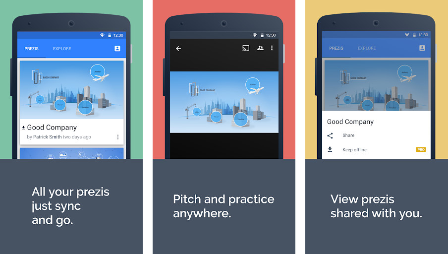 Prezi - Tạo bản trình bày không tuyến tính, Hiệu ứng chuyển động và thu phóng