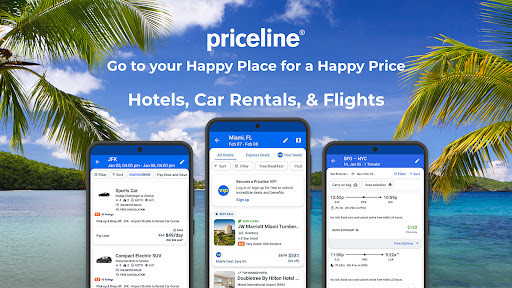 Priceline - Đấu giá các chuyến bay và khách sạn để nhận được giá tốt nhất