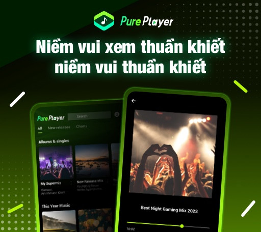 Pure Player - Video Tube play - Phát video nền, Chặn quảng cáo, Tải video xuống