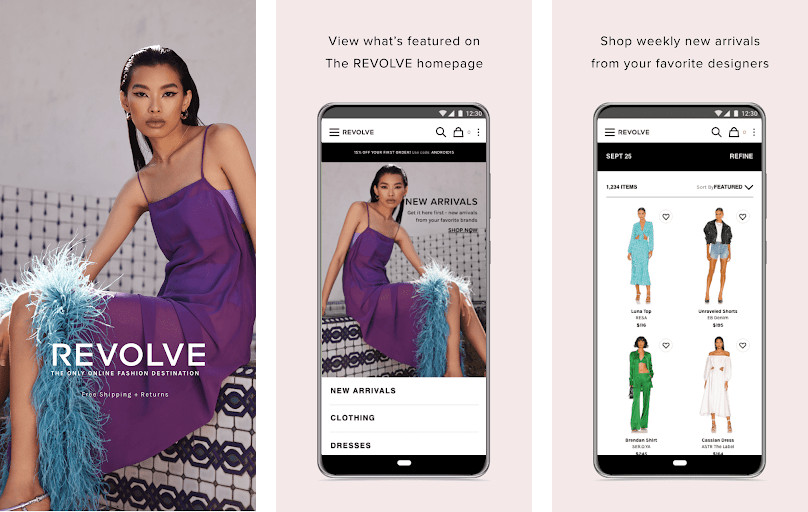 Revolve - Giao hàng miễn phí 2 ngày, Trả hàng miễn phí, Khuyến mãi thường xuyên