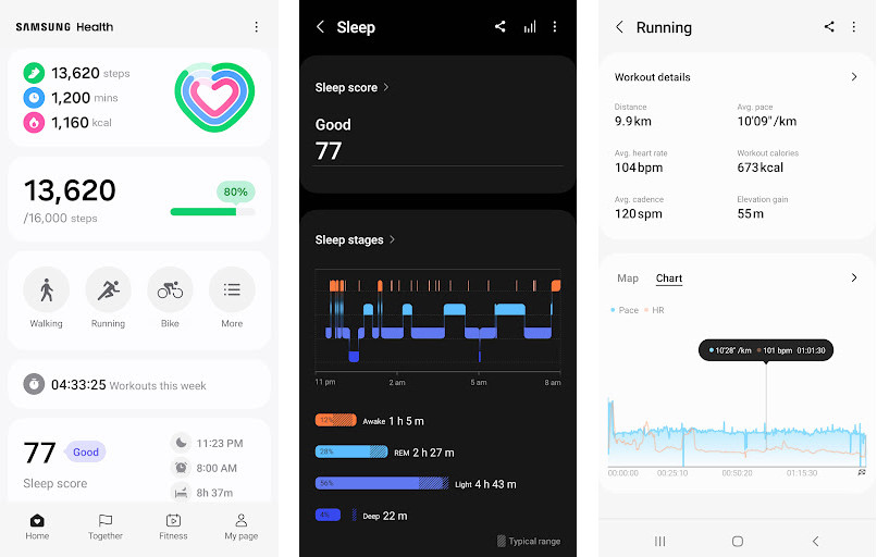 Samsung Health - Theo dõi sức khỏe toàn diện, Huấn luyện viên ảo, Thử thách sức khỏe