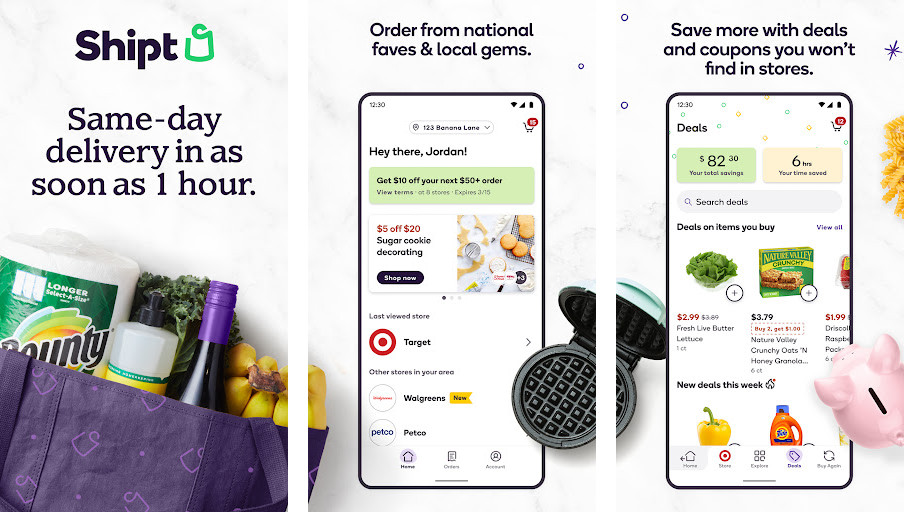 Shipt - Giao hàng tận nhà nhanh chóng, Nhiều mặt hàng tạp hóa