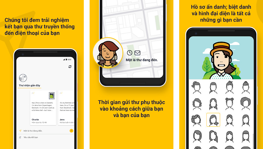 Slowly - Kết bạn bằng thư, Tùy biến phong bì, Nhận tem độc quyền