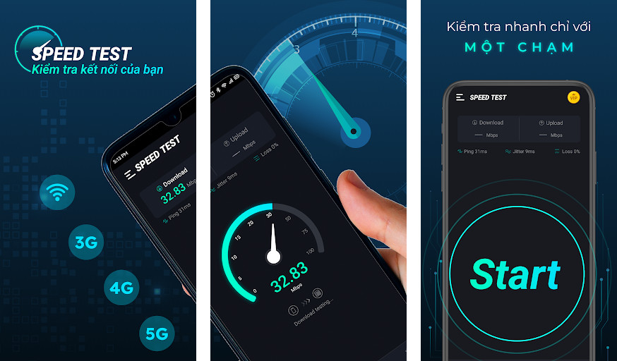Speed Test & Wifi Analyzer - Kiểm tra tốc độ, Phân tích WiFi, Giám sát mạng