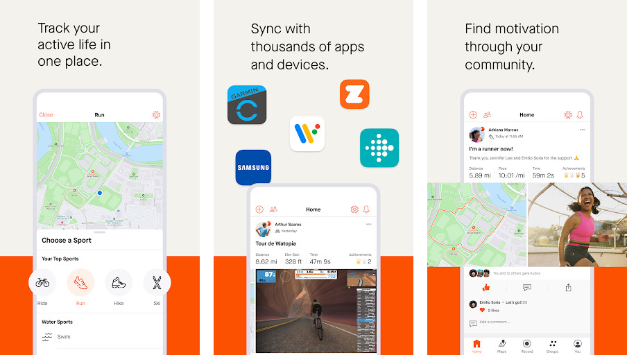 Strava - Phân tích hiệu suất nâng cao, Cộng đồng mạng xã hội