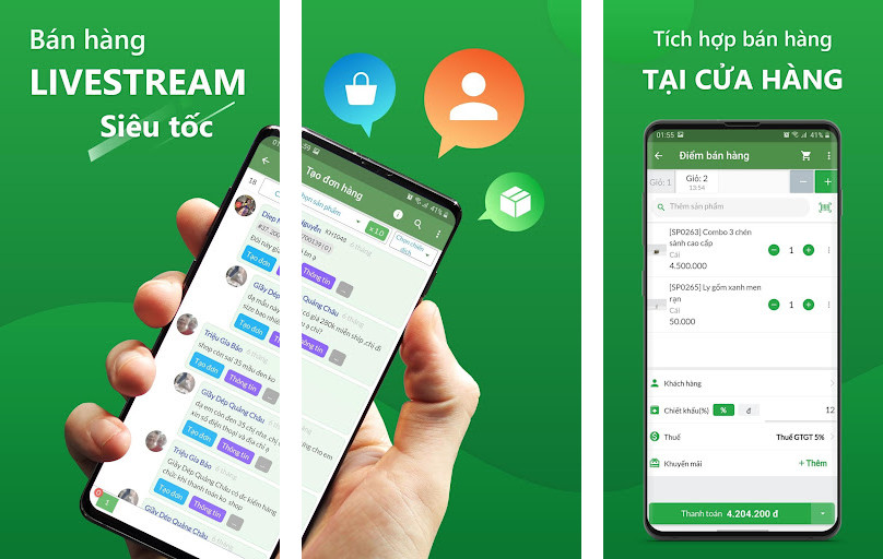 TPos: quản lý bán hàng - Quản lý hàng hóa, Báo cáo doanh thu, Quản lý đơn hàng