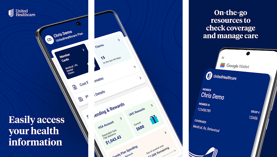 UnitedHealthcare - Quản lý chế độ bảo hiểm, Tìm kiếm bác sĩ, Theo dõi chi phí chăm sóc sức khỏe