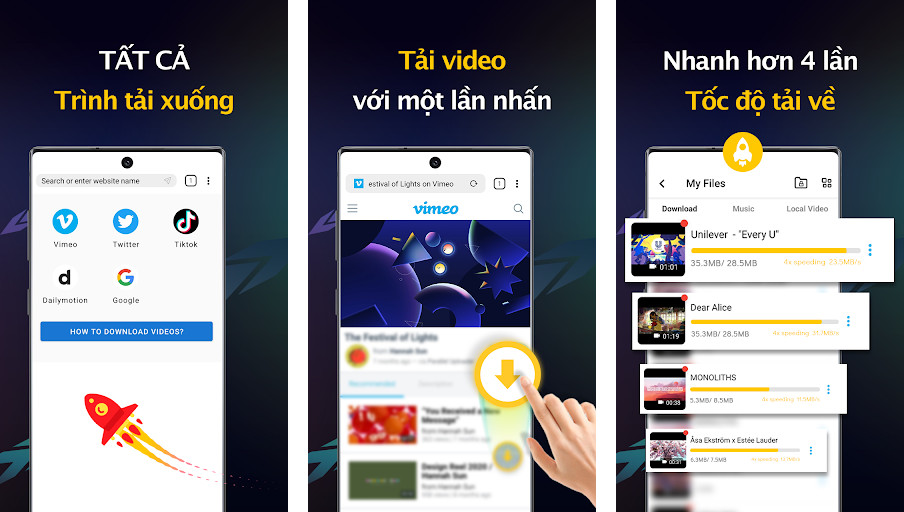 Video Downloader - Tải xuống - Tải xuống đa luồng, Tìm kiếm nội dung, Không quảng cáo