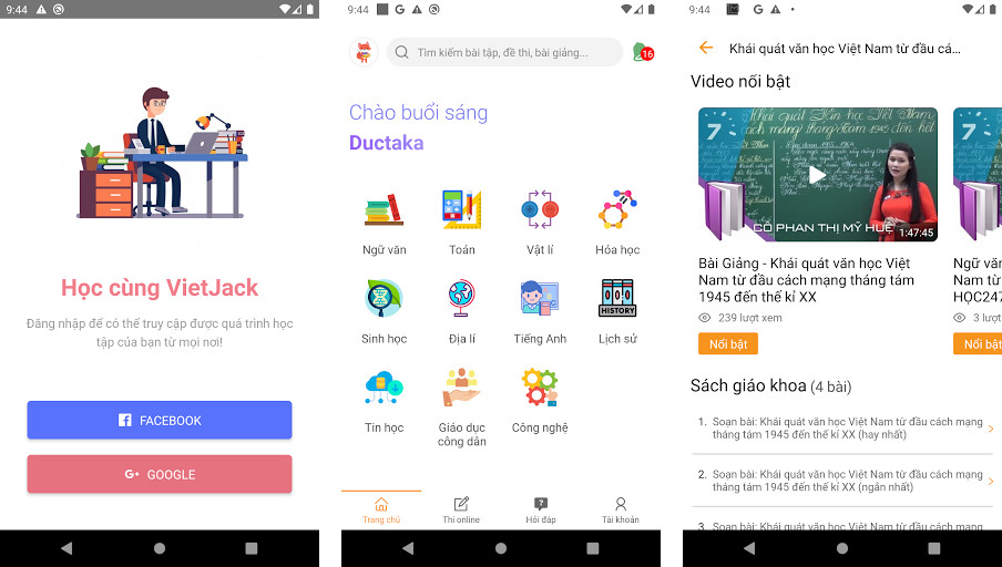 VietJack– học tốt, thi online, - Học tập online, Ôn thi miễn phí, Cộng đồng học tập