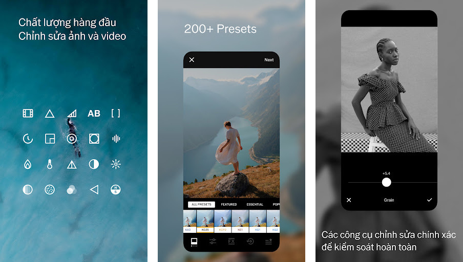 VSCO - Bộ lọc ảnh độc đáo, Công cụ chỉnh sửa ảnh toàn diện