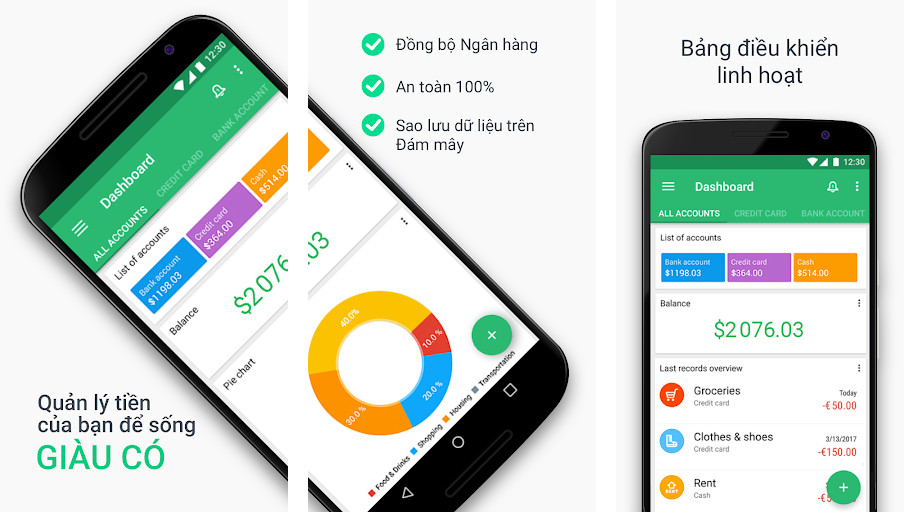 Wallet: Budget Expense Tracker - Quản lý ví điện tử, Theo dõi chi tiêu, Ngân sách thông minh