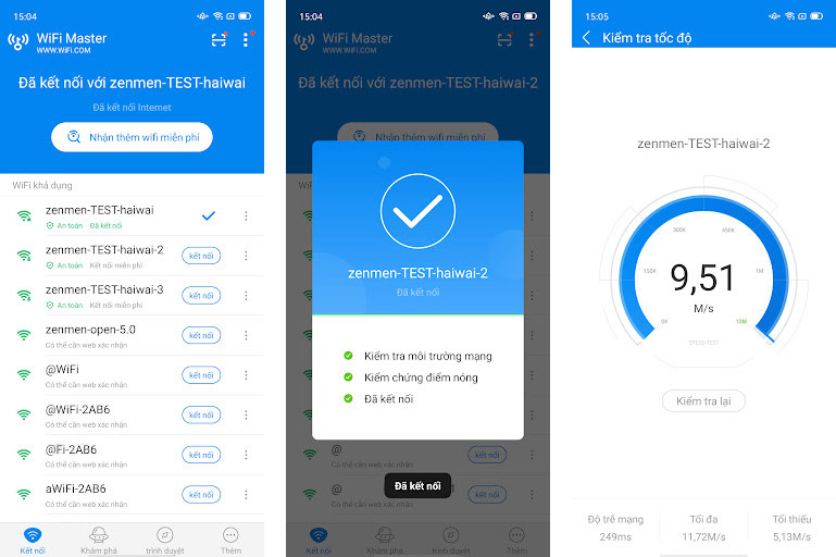 WiFi Master: WiFi Auto Connect - Kết nối tự động, Tiết kiệm pin, Tăng cường tốc độ